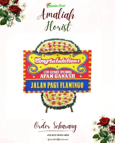 Bunga Papan Congratulation di Kebon Lega